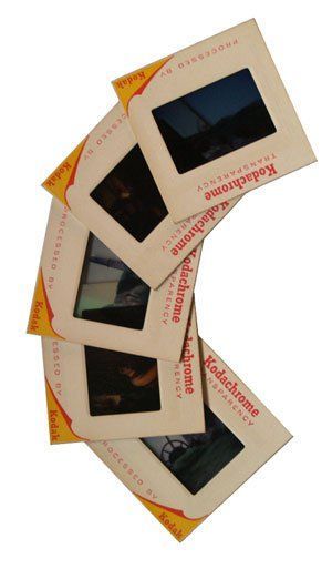 four polaroid frames stacked on top of each other