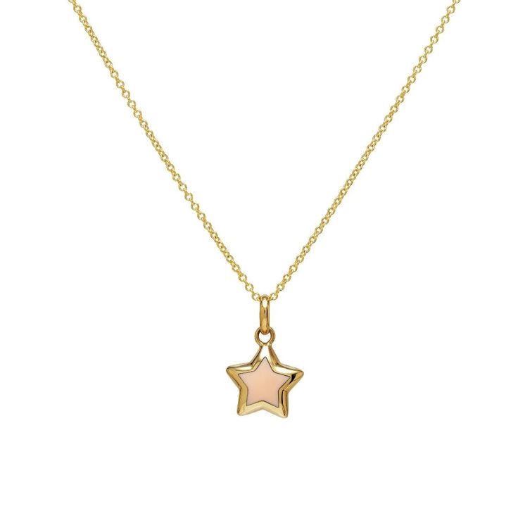 14K YELLOW GOLD PINK STAR PENDANT OR NECKLACE Star Width : 10.25mm  Star Length : 10.25mm Star Thickness : 3.5mm Here is a dainty, delicate and simple, yet classy Star Pendant or Necklace. This is 14k Solid Yellow Gold. ( We do not sell filled or plated jewelry) Perfect for everyday use. ---Absolutely stunning. Comes in a gift box.  ---Return Policy--- -You may return the unused item in its original condition for a full refund  within 14 days of items receipt date. - No Questions  Asked ! 100% M