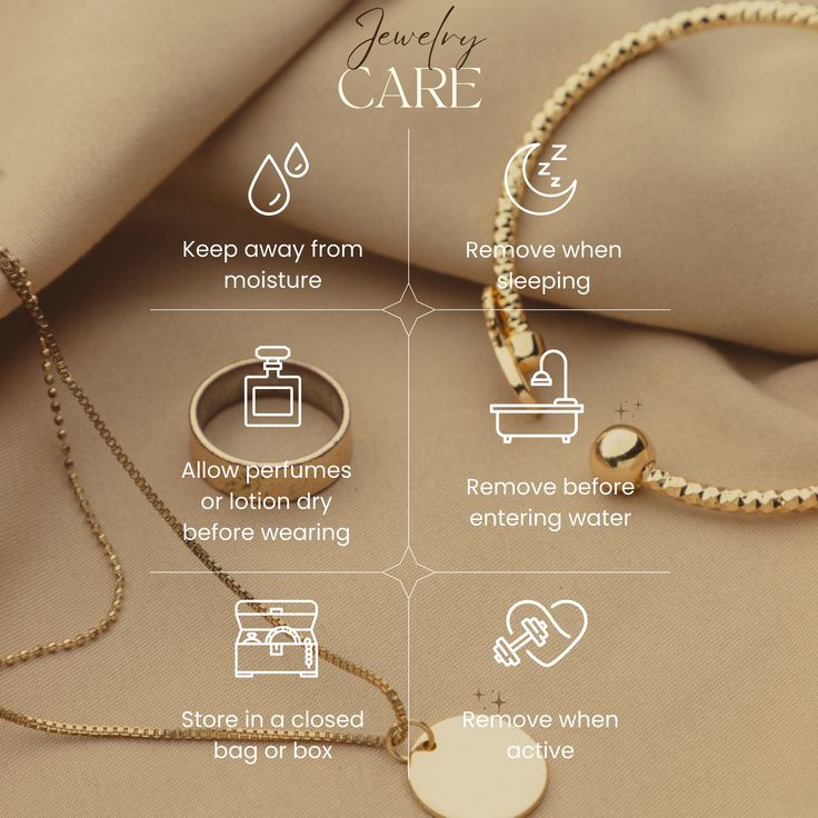 an info sheet describing the benefits of jewelry