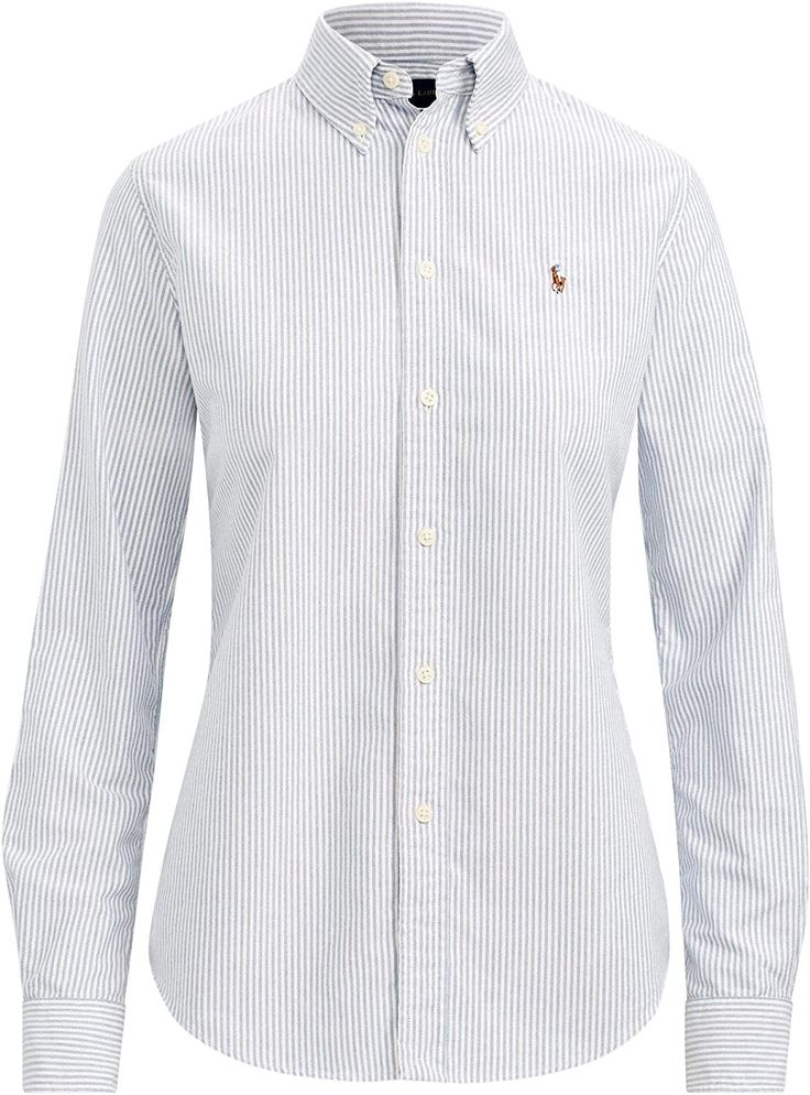 POLO RALPH LAUREN Women's Oxford Classic Fit Button Down Shirt at Amazon Women’s Clothing store Polo Shirt Outfit Women's, Oxford Shirt Women, Ralph Lauren Shirt Women, Polo Shirt Outfits, Christian Dior Haute Couture, Polo Women, Polo Ralph Lauren Women, Ralph Lauren Women, Classic Style Women