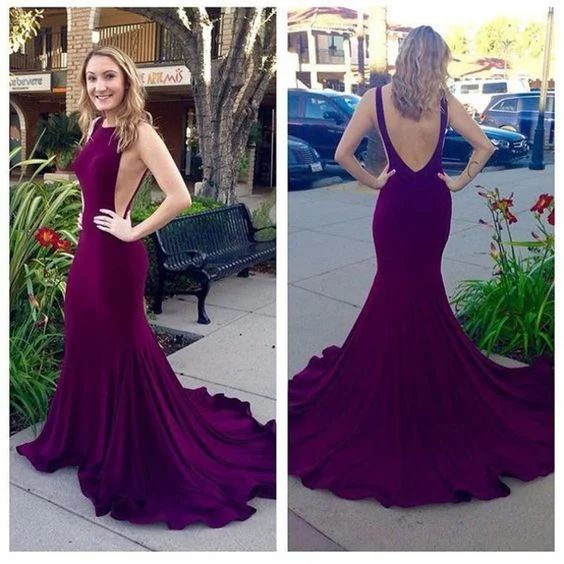 Sexy prom dress, long prom dress, mermaid prom dress, open back prom dress, elegant prom dress, unique prom dress, cheap simple prom dress, BD1607069 on Storenvy Mermaid Gown Prom, Backless Prom Dresses, Prom Gowns, Dress Purple, Gorgeous Gowns, Mermaid Prom Dresses, Mermaid Dresses, Long Prom Dress, Formal Evening Dresses