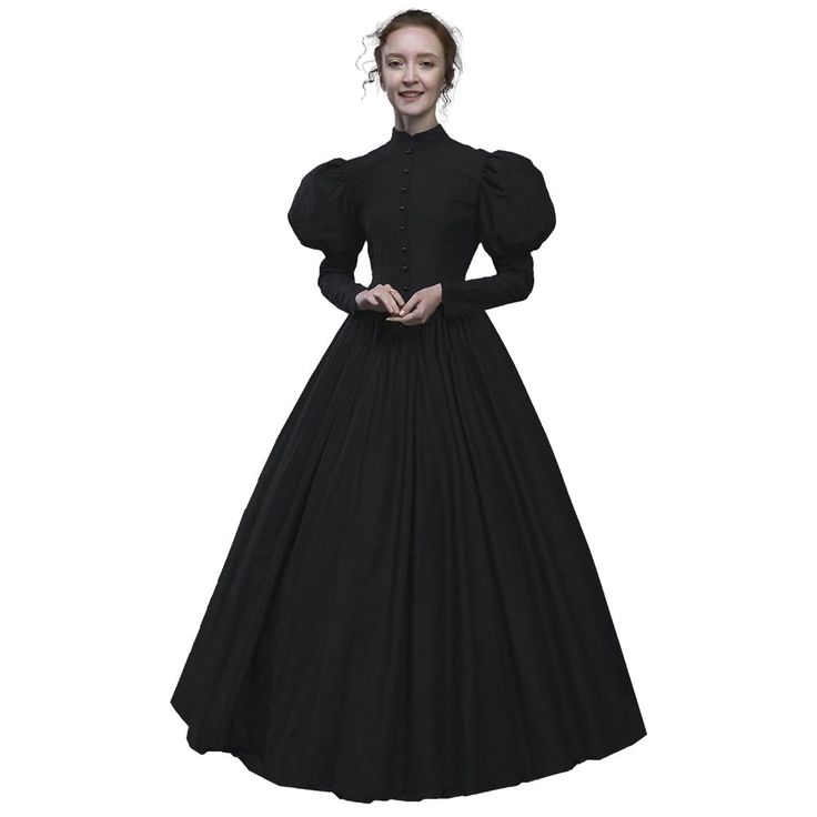 PRICES MAY VARY. Material: High Quality Cotton Color:Black Size:S/M/L/XL/XXL/XXXL(please according to our size chart choose your correct size) Package Includes: 1pcs * Dress (Hoop Skirt Not Includes) The dress set is ideal for Halloween,Christmas,Victorian events, Gothic events, Steampunk events, Victorian weddings, Victorian balls, teas, promenade, Mardi Gras, Venice Carnival, cosplay, reenactments, Comicon, DragonCon, CostumeCon, and many more events. Black Gothic Dresses, Black Victorian Dress, Ghost Dress, Gothic Victorian Dresses, Gothic Halloween Costumes, Christmas Victorian, Ghost Dresses, Hoop Dress, Venice Carnival