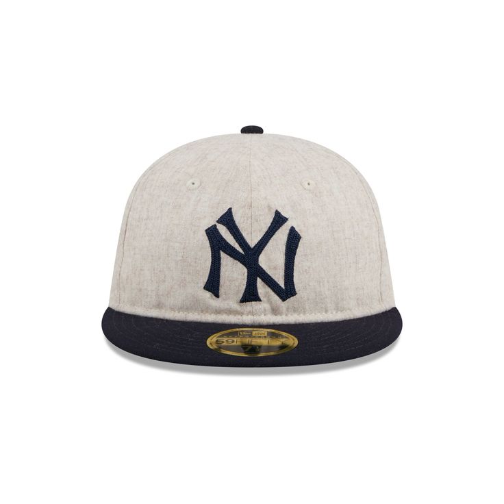 The New York Yankees Melton Wool Retro Crown 59FIFTY Fitted Cap features a relaxed crown with an embroidered Yankees Cooperstown logo at the front panels and the official Cooperstown MLB Batterman logo at the rear. Additional details include a 1938 World Series patch at the right-wear side, a navy visor, and a gray undervisor. Texas Tech Red Raiders, Red Raiders, Utah Jazz, New Era 59fifty, Fitted Caps, Tottenham Hotspur, Texas Rangers, Fitted Hat, World Series