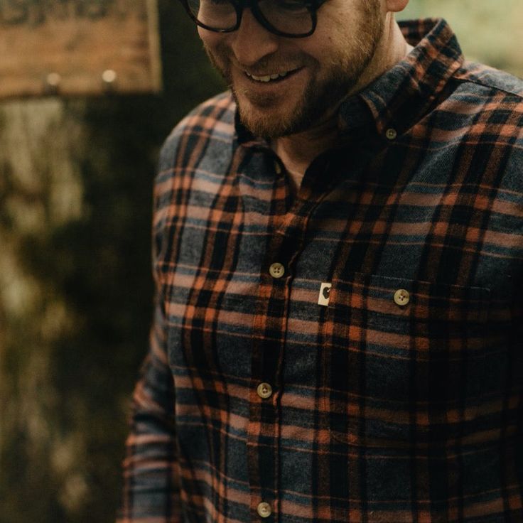 Unleash your adventurous spirit with our Fairbanks Flannel Shirt in Autumn Stone. This men's classic men's mid-weight flannel shirt stands apart, embodying timeless style and rugged durability. Crafted with 100% premium cotton fabric with a beautiful autumn orange and textured color pattern, blends authenticity and rugged sophistication. Made as your go-to shirt, with the soft feeling from the enzyme washed that gives that broken in feel. From the northern lights to the midnight sun, be wilderne Classic Flannel Shirt For Outdoor, Brown Flannel Shirt For Outdoor, Rugged Button-up Outdoor Shirt, Rugged Outdoor Button-up Shirt, Fall Outdoor Flannel Shirt, Rugged Button-up Shirt For Outdoor, Classic Outdoor Flannel Shirt With Button Closure, Classic Plaid Shirt For Outdoor, Classic Brown Flannel Shirt For Outdoor