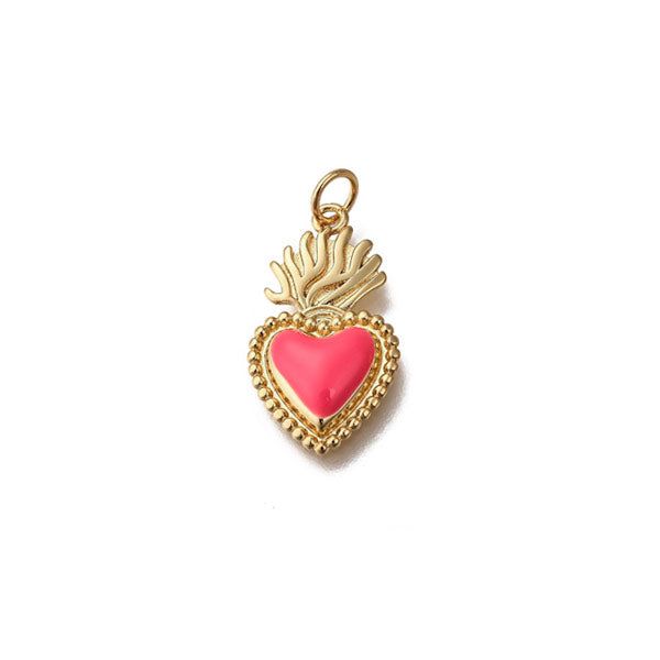 Gold charm of a heart with flames. Ideal and beautiful for your charm necklace or charm bracelet.




 Size: approx. 23 mm




 Material: 14k gold plated with e-coating

 The price is per piece Heart With Flames, Diy Charm, Gold Charms, Fire Heart, Diy Charms, Gold Heart, Gold Charm, Heart Of Gold, A Heart