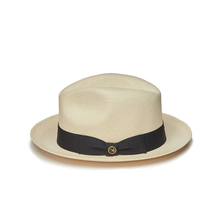 COURTNEY, from the Austral Panama Collection, is the perfect hat to keep you looking smart and stylish this season. Crafted with genuine Panama Straw and featuring a genuine leather band with gold pin, this 2.25 inch brim hat is sure to turn heads. Ensure you look your best this summer! Classic Fitted Fedora For Travel, Classic Flat Brim Fedora For Travel, Classic Panama Hat With Short Brim, Classic Wide Brim Fedora For Kentucky Derby, Elegant Brimmed Hats For Travel, Elegant Brimmed Travel Hats, Elegant Short Brim Travel Hat, Elegant Flat Brim Hats For Travel, Elegant Flat Brim Travel Hat