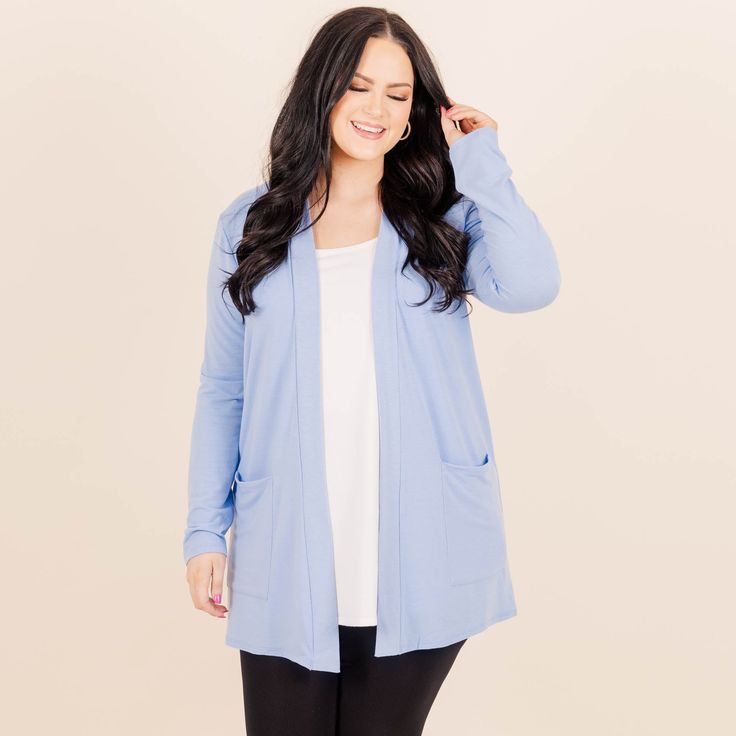 fb-feed Light Blue Long Sleeve Outerwear For Layering, Light Blue Long Sleeve Cardigan For Layering, Blue Cardigan With Pockets For Layering, Light Blue Fall Cardigan For Layering, Light Blue Fall Cardigan, Casual Light Blue Cardigan For Layering, Blue Spring Cardigan For Layering, Spring Blue Cardigan For Layering, Blue Spring Cardigan For Work