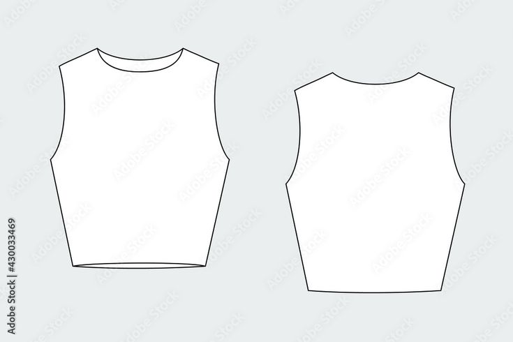 Female tank top vector template isolated on a grey background. Front and back view. Outline fashion technical sketch of clothes model. Stock Vector | Adobe Stock Halter Top Technical Drawing, Tank Top Technical Drawing, Tank Top Flat Sketch, Crop Top Sketch, Tank Top Sketch, Top Technical Drawing, Top Flat Sketch, Tank Top Drawing, Female Tank Top