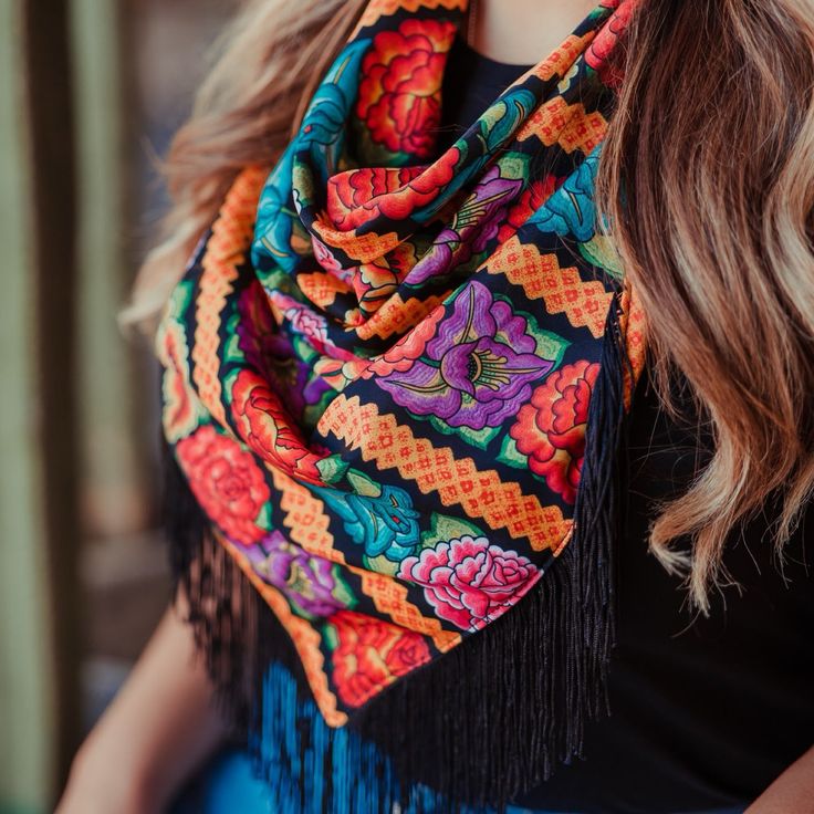 Beautiful Oaxaca ca pattern scarf one size all sales are final Casual One Size Shawl For Festivals, Bohemian Woven Scarves One Size, Bohemian Woven Scarf, Multicolor Embroidered Bohemian Scarves, Casual One Size Shawl Scarves, Casual One-size Shawl Scarf, Multicolor Woven Scarves One Size, Multicolor Woven Scarf One Size, Multicolor Fringed Scarves For Festivals