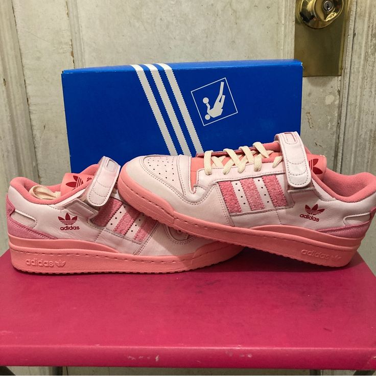 Product: Adidas Forum 84 Low Pink At Home Gy6980 Men's Size 9-10 Condition: New With Box / Deadstock / All Shoes Purchased From Major Retail Stores Also Available On My Ebay At Ram.Kicks09 Pink Sneakers For Streetwear With Laces, Pink Skate Shoes With Boost Midsole For Streetwear, Pink Custom Sneakers With Round Toe For Streetwear, Pink Low-top Sneakers With Boost Midsole, Pink Casual Sneakers For Sports, Pink Low-top Sneakers With Laces, Casual Pink Sneakers For Sports, Sporty Custom Pink Sneakers With Rubber Sole, Sporty Pink Sneakers With Rubber Sole