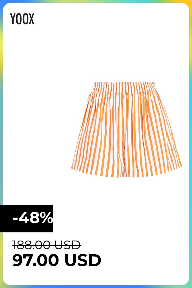 multipockets, plain weave, frills, stripes, high waisted, fully lined, elasticized , Color: Orange , Size: 4 Faithfull The Brand, Color Orange, Short Pants, No Frills, Cheer Skirts, Sustainable Fashion, Bermuda Shorts, Clothing And Shoes, Pants For Women