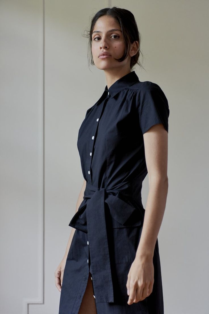 MODEL 2 - STEPHANIE – Room 502 South Of France Style, Best Selling Design, Belt Making, Everyday Uniform, France Style, Women's Uniforms, Selling Design, Cotton Shirt Dress, Strap Pumps