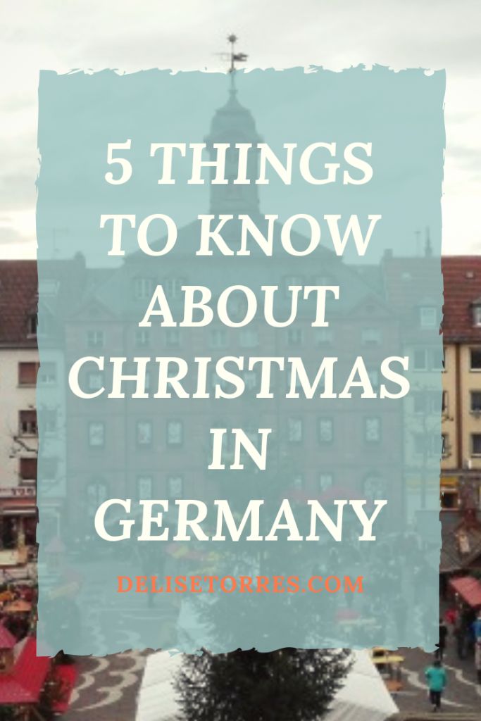 a christmas tree with the words 5 things to know about christmas in germany