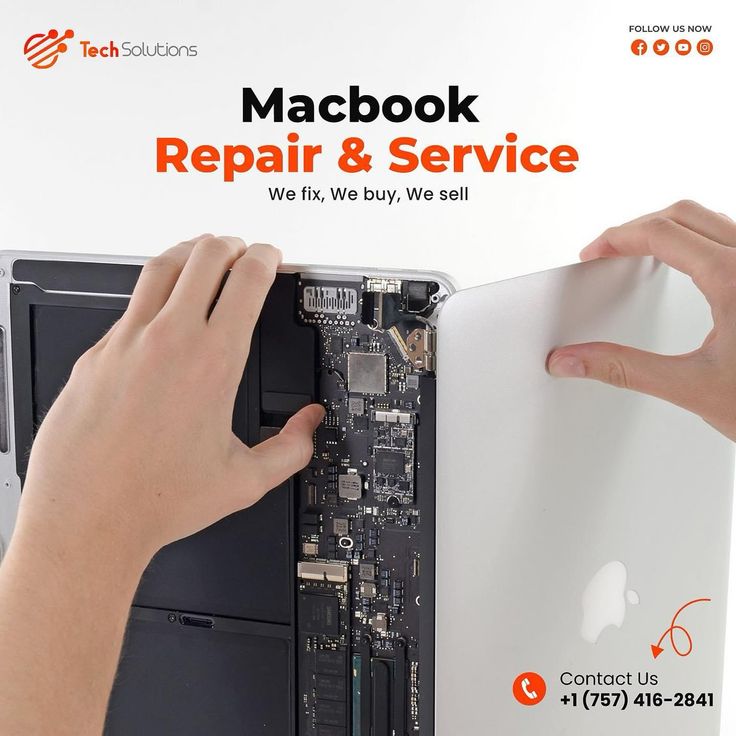 a person is removing the motherboard from an apple macbook repair and service book