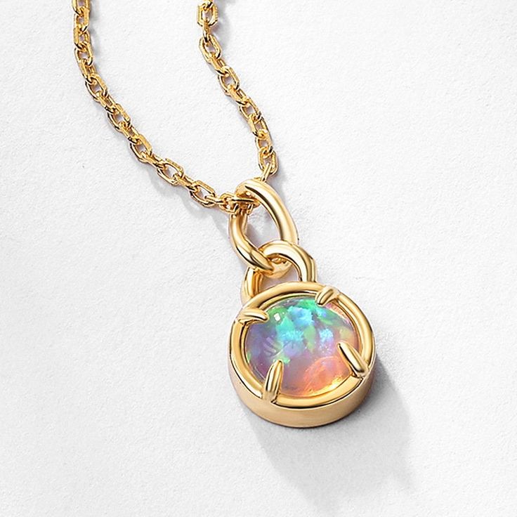 Genuine Round Opal Cabochon Gemstone Pendant Necklace, Actually handmade Opal Jewelry, October Baby Gifts for Her Radiant Jewelry takes pride in offering handcrafted engagement rings that undergo rigorous quadruple-checks to ensure the highest quality. PRODUCT INFORMATION >Metal: SOLID 10K / 14K / 18K GOLD /S925 (can be made in white/rose/yellow gold) >Main Stone *Center Stone: White Fire Opal *Size & Shape: 6x6mm Round Cut PRODUCTION Radiant Jewelry's team consists of passionate, non-commission Adjustable Opal Birthstone Jewelry, Dainty Yellow Gold Opal Jewelry, Gold Jewelry With Bezel Setting For May Birthstone, Fine Jewelry Pendant With Bezel Setting, Adjustable Round Opal Jewelry, Opal Jewelry With Bezel Setting For Gift, Gold Opal Jewelry With Round Cut, Tarnish Resistant Opal Jewelry Gift, Tarnish Resistant Opal Jewelry For Gifts