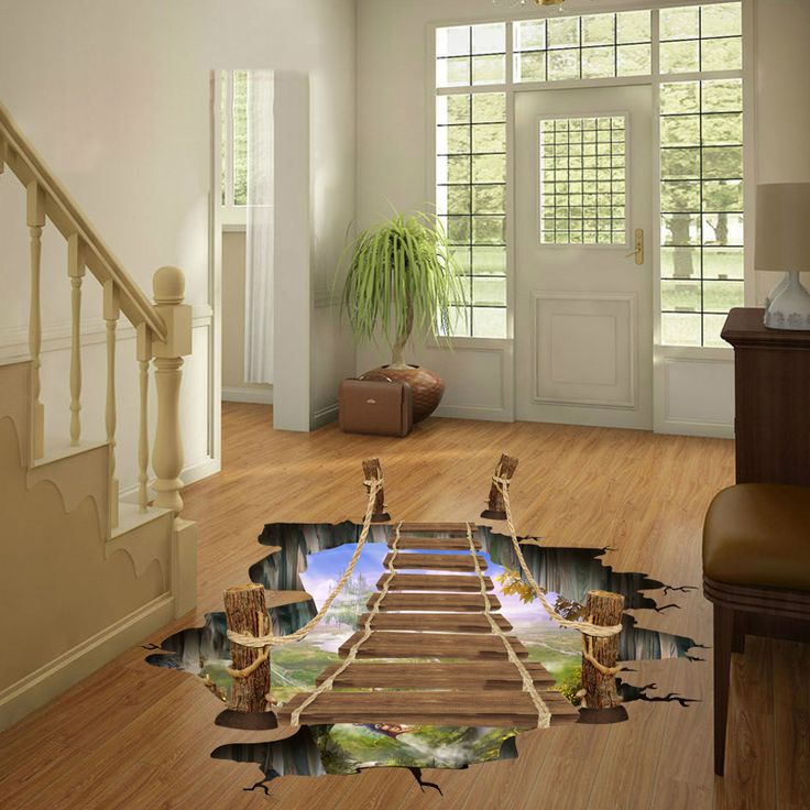 an open door leading into a room with wood flooring