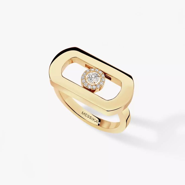 So Move Diamond Ring in Yellow Gold | Messika 12936-YG Resort Jewelry, Malachite Rings, Yellow Gold Diamond Ring, Rose Gold Diamond Ring, White Gold Diamond Rings, Luxury Rings, Gold Diamond Rings, Rose Gold Diamonds, Summer Jewelry