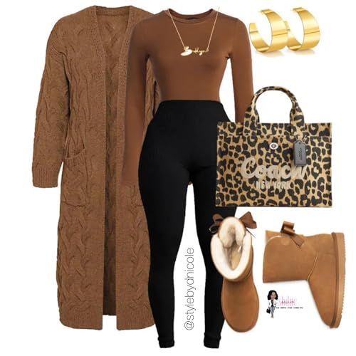 Styled By D Nicole, Winter Fashion Must Haves, Plus Size Baddie Outfits Amazon, Amazon Chic Outfits, Winter Errands Outfit Casual, Fall Winery Outfits Black Women, Casual Amazon Outfits, Comfy Winter Outfits Blackgirl, Brown Boot Outfit Women