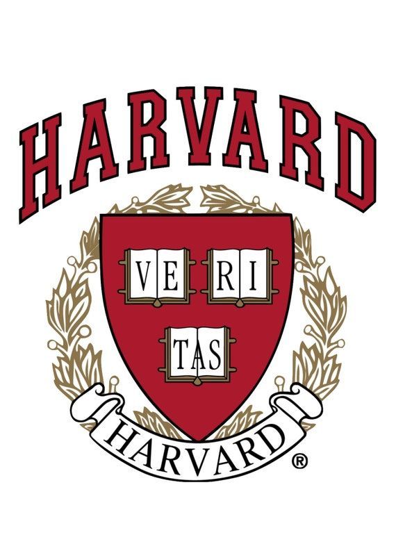 harvard logo with the words, we're tas harvard and an image of a shield