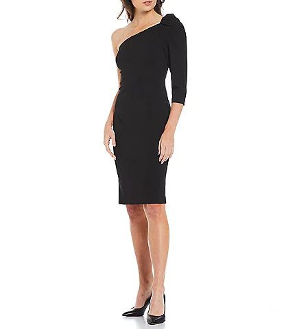 Women's Dresses & Gowns | Dillard's Fitted Cocktail Dress, 3/4 Length, Fitted Cocktail Dress 3/4 Length, Fitted Cocktail Dress With 3/4 Length, Elegant Mini Dress For Work With 3/4 Sleeves, Elegant Mini Dress With 3/4 Sleeves For Formal Occasions, Chic 3/4 Length Evening Dresses, Chic Half Sleeve Dresses For Night Out, Chic Midi Dress For Party, Chic Half Sleeve Night Out Dresses