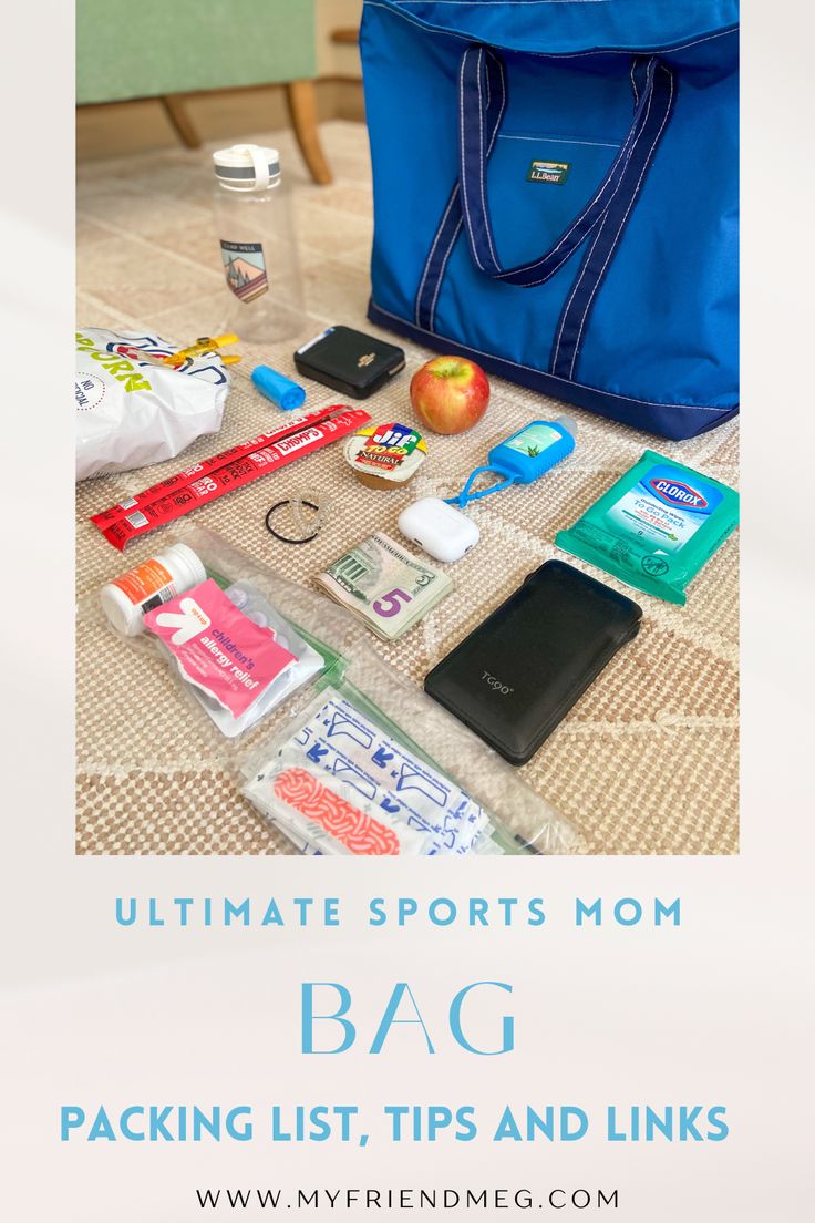 the ultimate sports mom bag packing list and links