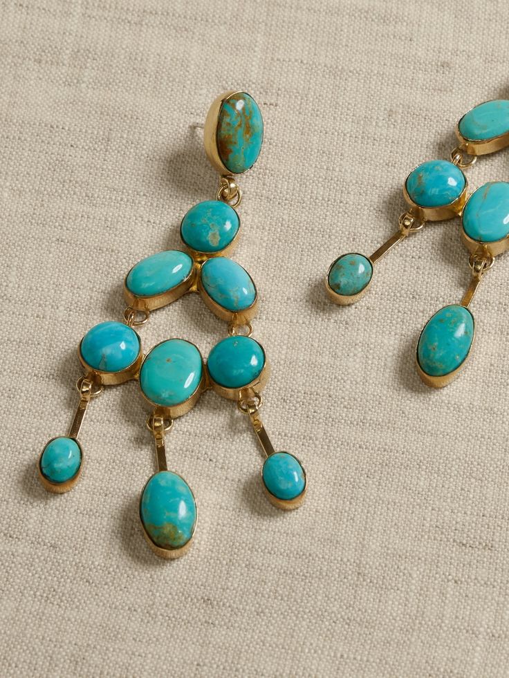 Turquoise Statement Earrings | Aureus + Argent | Banana Republic Earrings Wedding Guest, Turquoise Wedding Jewelry, Turquoise Statement Earrings, Vintage Turquoise Jewelry, Turquoise Stone Jewelry, Statement Earrings Wedding, Turquoise Drop Earrings, Ancient Jewelry, Funky Jewelry