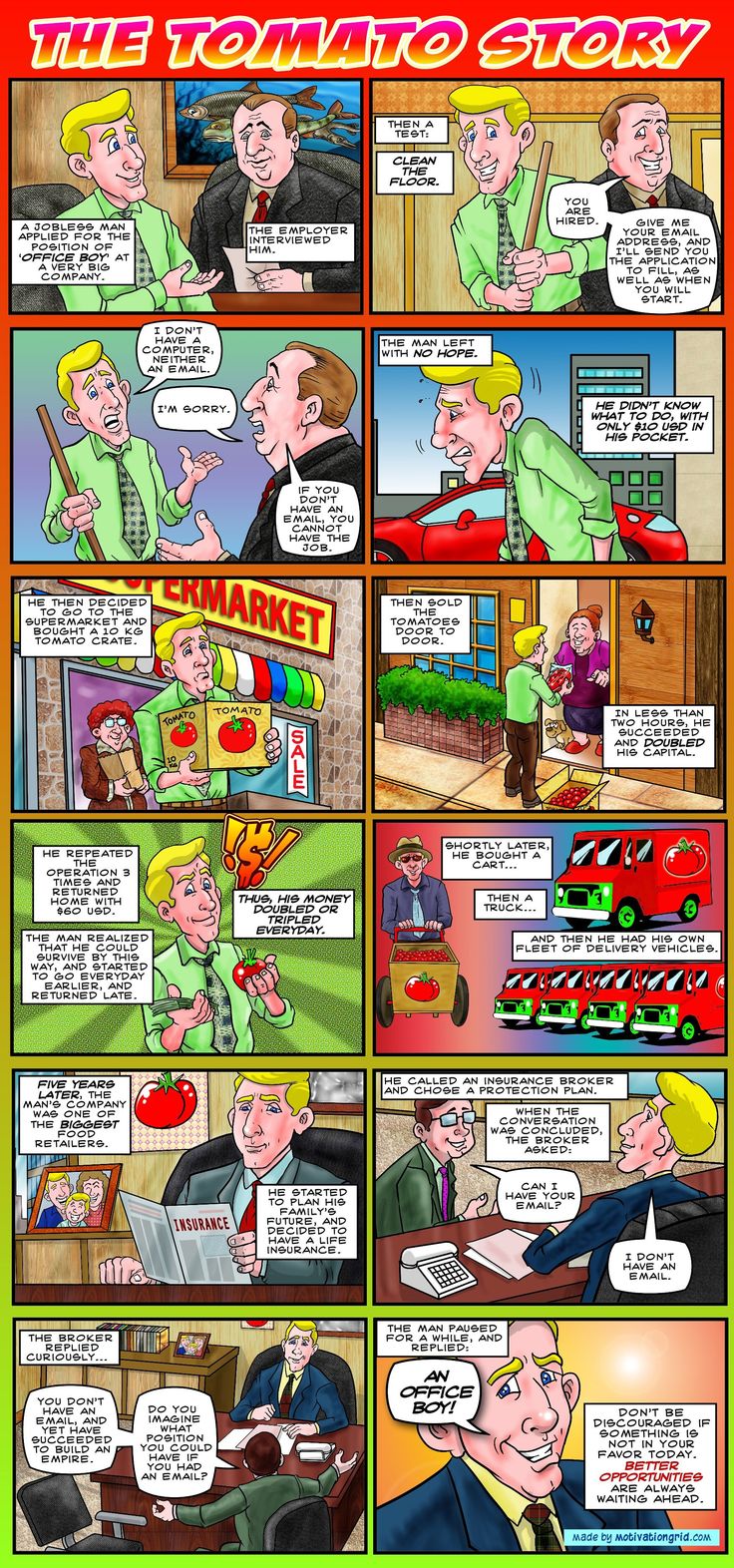 a comic strip with an image of two men talking to each other