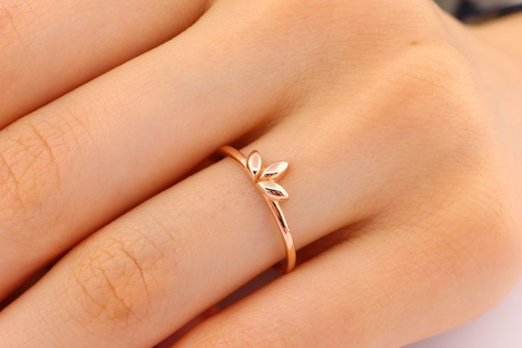 14k Solid Gold Lotus Ring - Minimal Flowers Ring  - Spiritual Ring - Yoga Jewellery - Lotus Flower Ring -Gift For Her  ABOUT PRODUCT This 14k Solid Gold Ring is suitable gift for girlfriend, mom and her. You can even buy as a birthday gift for your friends or anniversary gifts, If you want to add a special note we can write for you and put to inside of package. We manufacture our jewelry pieces with carefully and after production we double checking in quality control department. Our main idea is Golden Rings Design For Women Simple, Minimal Gold Ring Design, Lotus Ring Gold, Minimal Rings Gold, Gold Ring Ideas, Minimal Rings Minimalist Jewelry, Ring Designs Gold, Minimal Gold Ring, Flower Gold Ring