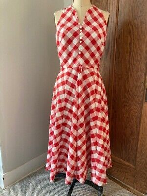 Find many great new & used options and get the best deals for Vintage Red & White Check Picnic Dress 1970s Rockabilly Pin Up at the best online prices at eBay! Free shipping for many products! Summer Rockabilly A-line Dresses, Red A-line Vintage Summer Dress, Red A-line Dress For Picnic, Red 1950s Style Spring Dress, Fitted Retro Vintage Dress For Picnic, Retro A-line Dress For Picnic, Red Knee-length Vintage Summer Dress, Red Rockabilly Summer Dress, Spring Rockabilly A-line Vintage Dress