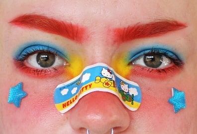 4 Likes, 0 Comments - ✧･ﾟ: *✧･ Mars (❁´◡`❁):ﾟ✧*:･ﾟ✧ (@nyadcircus) on Instagram: “❤💛💙 . #makeup#primarycore#clowncore#clowpunk#kidcore#trendercore#colourcore#colorcore” Halloween Makeup Costume, Halloween Halloween Costumes, Painting Tattoos, Clowncore Aesthetic, Clown Core, Funky Makeup, Swag Makeup, How To Do Makeup, Alternative Makeup