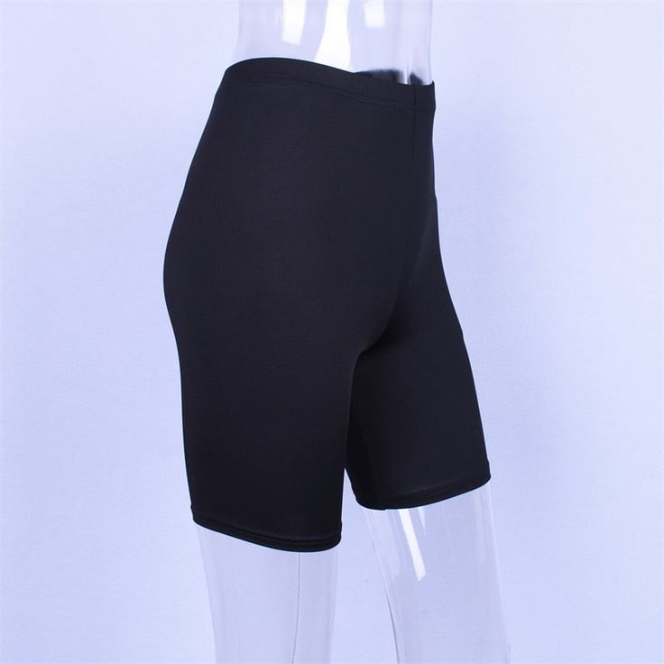 Material: Polyester,Spandex Style: Casual Pattern Type: Solid Decoration: None Waist Type: High Fit Type: skinny Closure Type: Elastic Waist Gender: Women Item Type: Shorts Casual Elastic Biker Shorts, Trendy Solid Color Summer Leggings, Short Length Leggings With Built-in Shorts, Casual Solid Color Biker Shorts, Elastane Biker Shorts For Summer, Casual Stretch Short Length Leggings, Summer Elastane Stretch Leggings, Summer Stretch Elastane Leggings, High Stretch Mid-thigh Summer Shorts