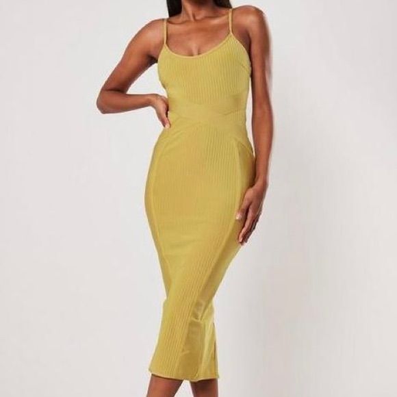 New Missguided Yellow Bandage Cross Front Cami Midaxi Dress Size 2 Nwt Missguided Bandage Cross Front Cami Midaxi Dress Size 2 Dress By Missguided Worth Making Plans For Scoop Neck Adjustable Straps Zip-Back Fastening Kick Split Slim Fit Cut Close To The Body Yellow Bodycon Midi Dress For Summer, Summer Bandage Bodycon Midi Dress, Yellow Bodycon Dress With Spaghetti Straps For Spring, Summer Bandage Midi Dress, Yellow Midi Dress For Night Out, Yellow Spaghetti Strap Bodycon Dress For Spring, Stretch Yellow Midi Dress For Spring, Yellow Stretch Dress With Spaghetti Straps, Yellow Stretch Midi Dress For Summer