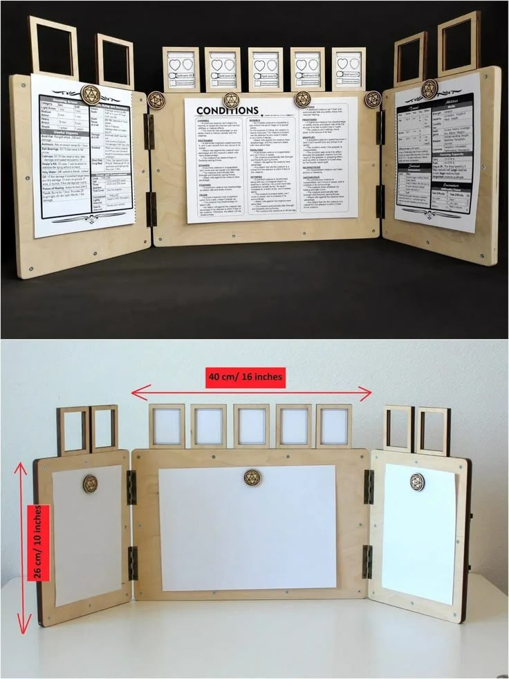 an open book with pictures on it and instructions to make them look like they are made out of wood