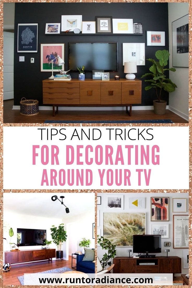 the top tips and tricks for decorating around your tv