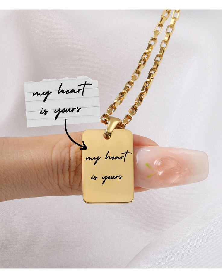 Beautifully made and personalized handwriting necklace.  Crafted with care and imbued with personal meaning, our unisex handwritten necklace captures the essence of individuality. Each delicate pendant is meticulously inscribed with a cherished message, name, or date, creating a timeless keepsake that speaks directly to the heart. As unique as the wearer themselves, this elegant accessory serves as a reminder of love, connection, and the beauty found in the handwritten word. Minimalist Jewelry With Custom Text For Gift, Minimalist Custom Text Jewelry For Gift, Minimalist Custom Text Jewelry Gift, Personalized Name Necklace For Anniversary, Custom Text Necklace For Valentine's Day Gift, Minimalist Necklace With Custom Text For Gift, Valentine's Day Necklace With Custom Text, Personalized Dog Tag Necklace For Mother's Day, Customized Meaningful Necklace For Anniversary