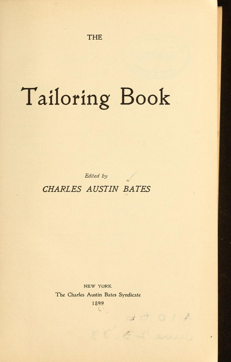 the tailoring book by charles austin battles