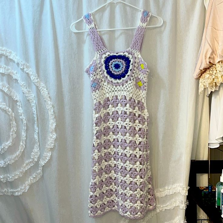 Nwot Zara Evil Eye Crocheted Dress Size Small. Dress Was Never Worn Missing Tags. White Crochet Sundress For Spring, Bohemian Spring Knee-length Crochet Dress, Fitted Crochet Sundress For Spring, White Mini Crochet Dress, White Cotton Crochet Mini Dress, White Cotton Mini Crochet Dress, White Crochet Cotton Dress For Spring, White Cotton Crochet Dress For Spring, Spring Cotton Crochet Sundress