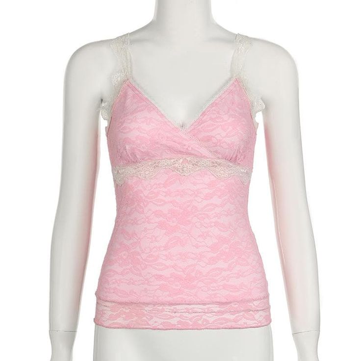 Please refer to our sizing chart for a guideline when choosing a size. 5 business days order processing time. 90% polyester 10% spandex Elegant Pink Tops With Built-in Bra, Fitted Lace Camisole With Built-in Bra, Chic Lace Cami Top With Built-in Bra, Feminine Tops With Spaghetti Straps And Built-in Bra, Party Lace Tops With Bra Friendly Design, Party Lace Tops, Bra Friendly, Feminine Cami Top With Built-in Bra, Party Lace Tops That Are Bra Friendly, Trendy Stretch Camisole With Lace Trim