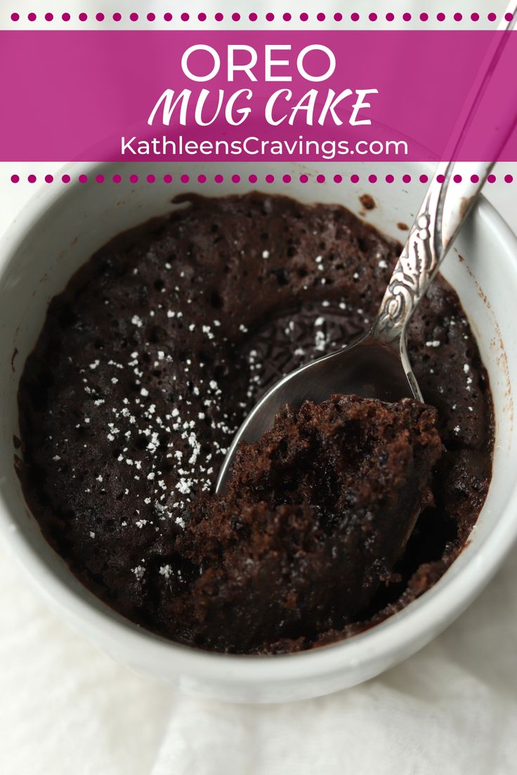 a white bowl filled with brownie pudding