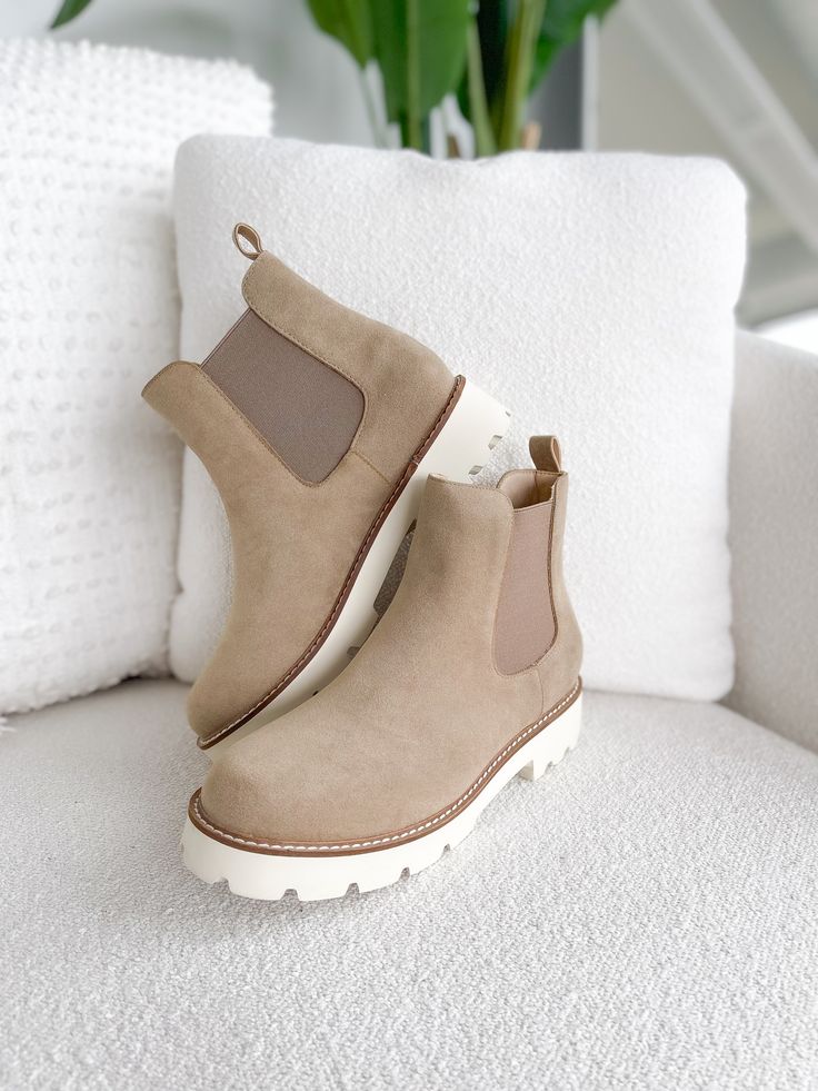 Introducing the boot of the season in a gorgeous khaki hue, the Stella Boot! These boots are a classic bootie which features a round toe, elastic sides and a pull tab for an easy fit. It also features a contoured footbed and sits on a 1.5-inch-stacked heel making it cute and comfortable for everyday wear. Khaki Boots, Pull Tab, Stacked Heel, Bootie, Everyday Wear, Thing 1, Elastic, Boots, Heels