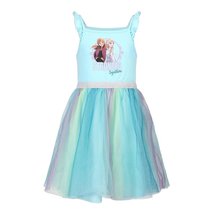 PRICES MAY VARY. Officially licensed Disney Frozen girl clothes Disney Frozen Elsa and Anna girls sleeveless tutu dress and 4 ponytail hair ties for toddlers, little, and big kids. Frozen girls dresses, and girls fashion clothes Contains one Elsa and Anna Stronger Together print blue sleeveless dress with rainbow tutu and 4 Elsa, Anna and Olaf ponytail hair ties Dress your little girl in this piece featuring her favorite Frozen characters, Elsa, Anna, and Olaf. Perfect as 2T girls clothes, 3T gi Sleeveless Blue Tutu Dress For Dress-up, Light Blue Sleeveless Princess Dress For Summer, Light Blue Princess Sleeveless Tutu Dress, Light Blue Sleeveless Princess Tutu Dress, Blue Fitted Sleeveless Tutu Dress, Blue Sleeveless Tutu Dress For Dress-up, Cute Sleeveless Light Blue Princess Dress, Disney Sleeveless Spring Dress, Spring Sleeveless Disney Dresses