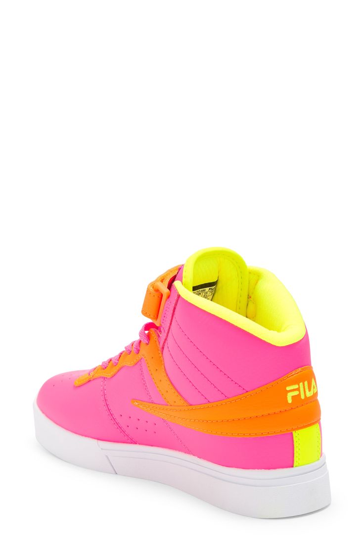 Bright colorblocking adds an eye-catching appeal to a high-top sneaker built on a grippy sole for durability in your everyday ensemble. Lace-up style Synthetic upper/textile lining/synthetic sole Imported Trendy High-top Sneakers With White Sole For Sports, Trendy Sports High-top Sneakers With Laces, Color Block Sneakers With Round Toe For Sports, Trendy High-top Skate Shoes For Sports, Synthetic High-top Sneakers With Laces For Athleisure, Athleisure High-top Sneakers With Elastic Laces For Light Sports, Sporty High-top Sneakers For Light Sports, Trendy Lace-up High-top Sneakers For Light Sports, Color Block Sneakers For Sports With Round Toe