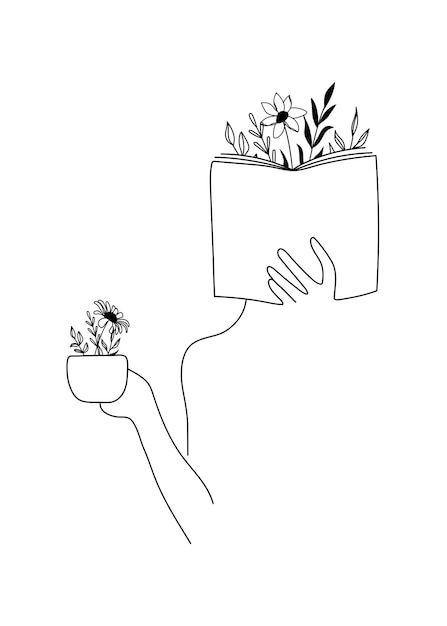 a person holding a plant in their hand