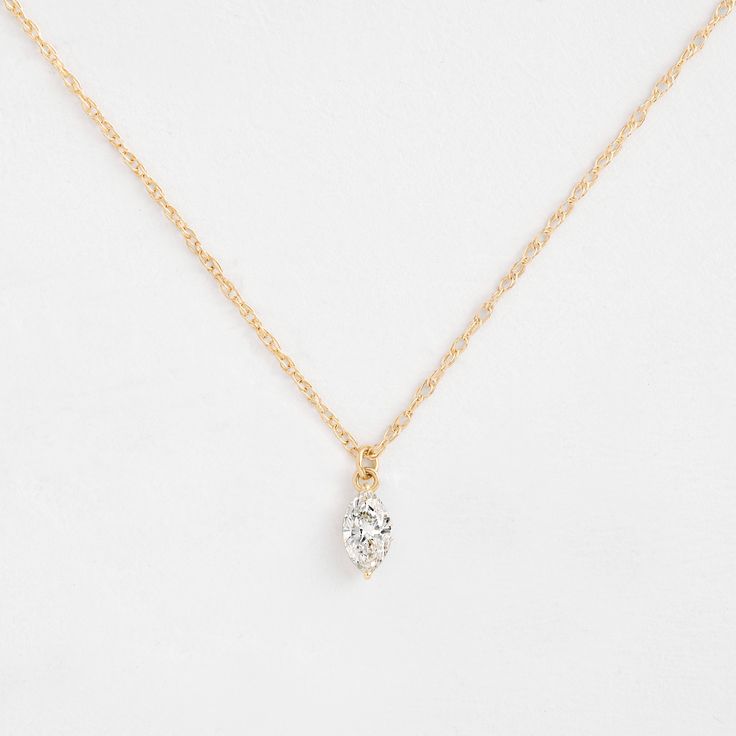 |14k Yellow Gold Classic Diamond Teardrop Pendant Jewelry, Teardrop Diamond Jewelry With Diamond Accents, Teardrop Diamond Accents Fine Jewelry, 14k Gold Teardrop Pendant Necklace With Brilliant Cut, 14k Gold Brilliant Cut Teardrop Pendant Necklace, Gold Marquise Solitaire Necklace, Yellow Gold Marquise Necklace With Single Diamond, Dazzling Marquise Single Cut Diamond Jewelry, Dazzling Single Diamond Wedding Necklace