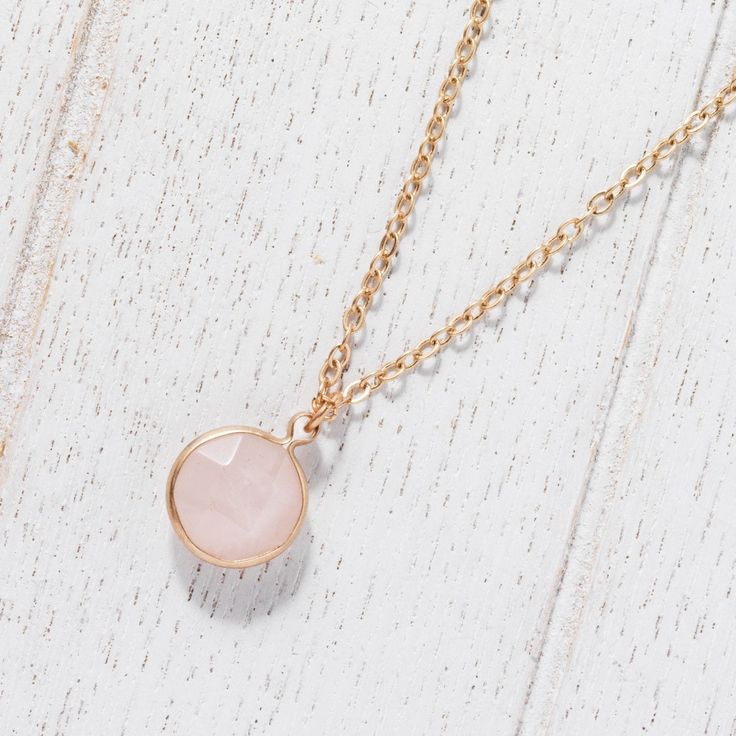 "Simple Round Gemstone necklace is modern and chic. Get the minimal and modern look effortlessly with this gemstone pendant necklace. It makes a great everyday necklace, and is also perfect for layering. Or, if you are thinking of getting a thoughtful gift for your bridesmaids, this necklace is it! They can wear it during your wedding and also after that. Definitely a bridesmaid gift that will be appreciated and enjoyed for a long long time. Measurements: Approximate Pendant width: 1/4\" **Impor Minimalist Crystal Necklace With Round Gemstone Pendant, Minimalist Round Pendant Crystal Necklace With Gemstone, Minimalist Crystal Necklaces With Round Birthstone Pendant, Minimalist Crystal Necklace With Birthstone Pendant, Minimalist Round Pendant Crystal Necklace With Birthstone, Minimalist Crystal Birthstone Necklace With Round Pendant, Minimalist Gemstone Charm Necklaces As Gift For Her, Minimalist Crystal Necklace With Delicate Chain As Gift, Minimalist Gemstone Charm Necklace As Gift For Her