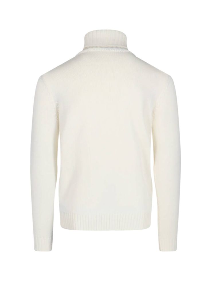 Zanone classic turtleneck sweater, in cream virgin wool, high neck, ribbed trims, straight hem. Composition: 100% Virgin Wool Colmar Jacket, Classic Turtleneck, Herno Jacket, Rick Owens Jacket, Wang Dress, Red Valentino Shoes, Shopping Places, Italian Outfits, Versace Belt