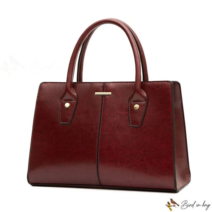 Bird in Bag - Bag female new large capacity handbag simple solid color shoulder bag bag cross bag Office Shoulder Bag With Solid Color And Handles, Office Shoulder Bag In Solid Color, Office Leather Bags In Solid Color, Solid Color Office Shoulder Bag, Office Satchel Shoulder Bag In Solid Color, Elegant Handheld Shoulder Bag In Solid Color, Chic Solid Color Tote Satchel, Elegant Solid Color Satchel Shoulder Bag, Chic Solid Color Satchel Tote