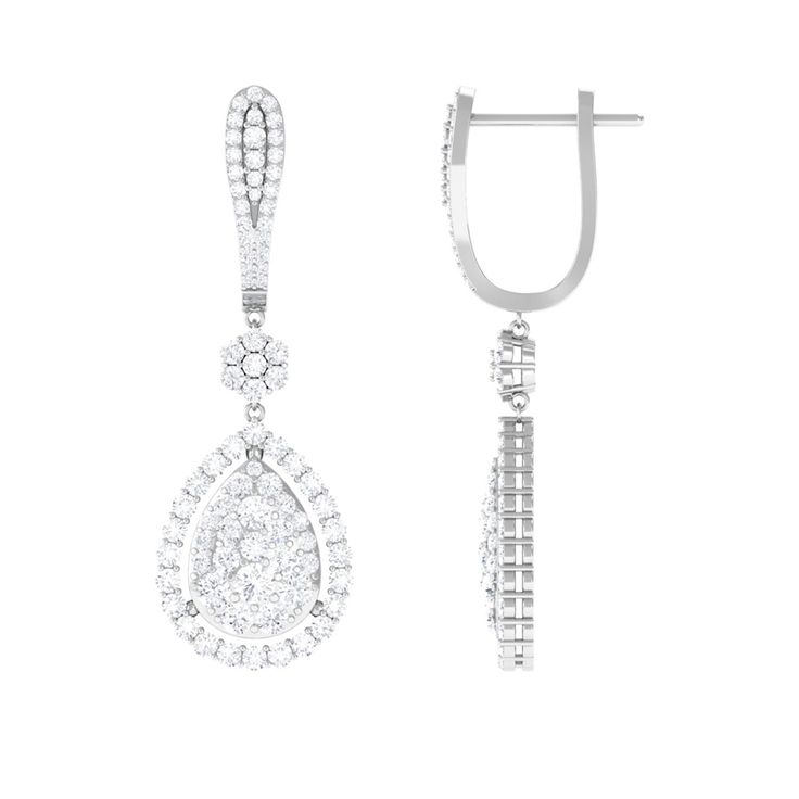 Product Details Shine on your wedding day with these dazzling Moissanite bridal earrings. Pear-shaped motif with pave-set stones for maximum sparkle and elegance. Product Information SKU SHP-EARRINGS032230450 Weight 5.74 gm (Approximate) MOISSANITE INFORMATION No.of Stones 166 Pieces Total Weight 3.62 Carat (Approximate) Dimension(approx) Round-0.80X0.80 mm-10 PcsRound-0.90X0.90 mm-8 PcsRound-1.20X1.20 mm-10 PcsRound-1.30X1.30 mm-4 PcsRound-1.40X1.40 mm-6 PcsRound-1.50X1.50 mm-62 PcsRound-1.60X1 Bridal Drop Earrings, Bridal Earrings Drop, Moissanite Earrings, Round Moissanite, Pave Setting, Shine On, On Your Wedding Day, Bridal Earrings, Pear Shaped