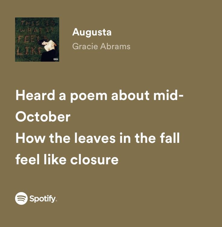 an image of a book cover with the title heard a poem about mid - october how the leaves in the fall feel like closure