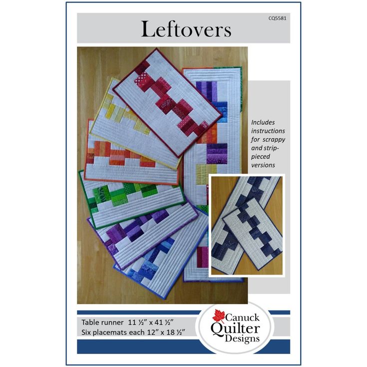 an image of a table runner made with blocks and strips from the quilter's block book